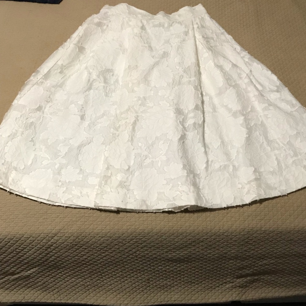 White Flared Skirt